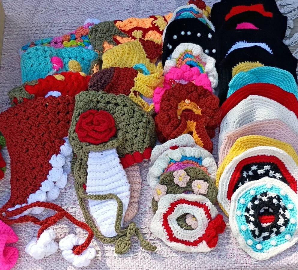 Handmade scrunchies and bandana headbands